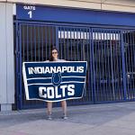 Rico Industries NFL Football Indianapolis Colts Bold 3' x 5' Banner Flag Single Sided - Indoor or Outdoor - Home Décor