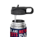 Rico Industries NFL Football New England Patriots 22oz Stainless Steel Tumbler with Lid - Great For Coffee, Tea, Water or Cocktails