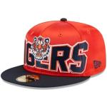 New Era Detroit Tigers 59FIFTY Bold Satin 2Tone Fitted Cap, Hat (US, Numeric, 7 1/4, Orange Navy)