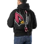 FOCO Arizona Cardinals NFL Alternate Color Big Logo Drawstring Backpack - Black