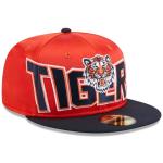 New Era Detroit Tigers 59FIFTY Bold Satin 2Tone Fitted Cap, Hat (US, Numeric, 7 1/4, Orange Navy)