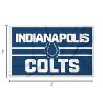Rico Industries NFL Football Indianapolis Colts Bold 3' x 5' Banner Flag Single Sided - Indoor or Outdoor - Home Décor