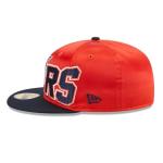 New Era Detroit Tigers 59FIFTY Bold Satin 2Tone Fitted Cap, Hat (US, Numeric, 7 1/4, Orange Navy)