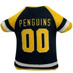 NHL PITTSBURGH PENGUINS Plush Cat Toys Set of 3 - Jersey, Hockey Puck & #1 Fan Cat Toys filled with Fresh Catnip. Team Logo