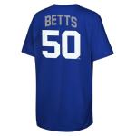 Mookie Betts Los Angeles Dodgers MLB Kids 4-20 Blue Official Name & Number Performance Jersey T-Shirt (US, Numeric, 14, 16, Regular, Mookie Betts Los Angeles Dodgers Blue)