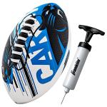 Franklin Sports NFL Carolina Panthers Football - Youth Mini Football - 8.5" Junior Size Ball - SPACELACE Easy Grip Texture- Perfect for Kids