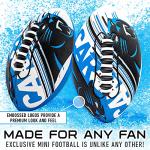 Franklin Sports NFL Carolina Panthers Football - Youth Mini Football - 8.5" Junior Size Ball - SPACELACE Easy Grip Texture- Perfect for Kids