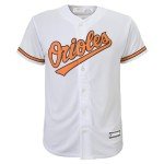 Outerstuff Adley Rutschman Baltimore Orioles MLB Kids Youth 8-20 White Home Player Jersey (10-12)