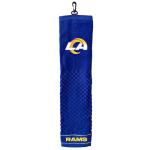 Team Golf NFL Los Angeles Rams Embroidered Golf Towel Embroidered Golf Towel, Checkered Scrubber Design, Embroidered Logo