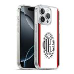 Head Case Designs Officially Licensed AC Milan Away 2024/25 Crest Kit Soft Gel Case Compatible with Apple iPhone 16 Pro