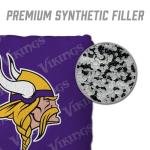 YouTheFan Officially-Licensed NFL Minnesota Vikings Set of 4 Cornhole Bags - All Weather Regulation 6” x 6” Size - 16oz Weight - Designed in USA