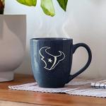 Rico Industries NFL Football Houston Texans Primary 16 oz Team Color Laser Engraved Ceramic Coffee Mug