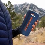 Rico Industries NFL Football Denver Broncos 18oz Soft Touch, Easy Grip Tumbler