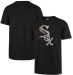 47 Brand MLB Men's Team Color Distressed Imprint Primary Logo Short Sleeve Baseball T-Shirt - Chicago White Sox - Black - X-Large