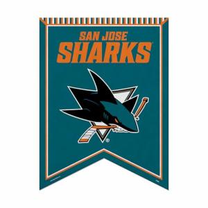 Rico Industries NHL Hockey San Jose Sharks 18" X 24" Rafter Felt Pennant