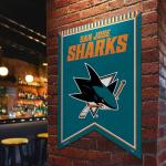 Rico Industries NHL Hockey San Jose Sharks 18" X 24" Rafter Felt Pennant