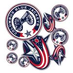 Desert Cactus Columbus Blue Jackets Team NHL National Hockey League Sticker Vinyl Decal Laptop Water Bottle Car Scrapbook (Type 1-1)