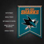 Rico Industries NHL Hockey San Jose Sharks 18" X 24" Rafter Felt Pennant