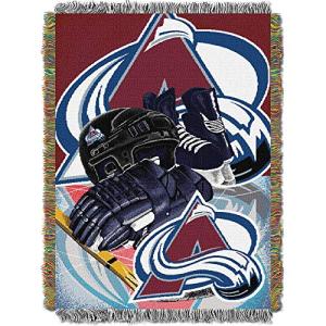 Northwest NHL Colorado Avalanche Unisex-Adult Woven Tapestry Throw Blanket, 48" x 60", Home Ice Advantage