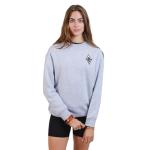 Ultra Game WNBA Official Womens Velvet Plush Crew Sweatshirt, Las Vegas Aces, Heather Gray, Medium
