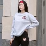 Ultra Game WNBA Official Womens Velvet Plush Crew Sweatshirt, Las Vegas Aces, Heather Gray, Medium