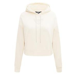 Pro Standard WOMENS WNBA DALLAS WINGS NEUTRAL CROPPED PULLOVER HOODIE EGGSHELL M