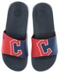 FOCO Men's MLB Big Logo Raised Slide, Cleveland Guardians, Medium