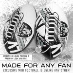 Franklin Sports NFL Las Vegas Raiders Football - Youth Mini Football - 8.5" Junior Size Ball - SPACELACE Easy Grip Texture- Perfect for Kids
