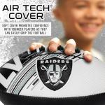 Franklin Sports NFL Las Vegas Raiders Football - Youth Mini Football - 8.5" Junior Size Ball - SPACELACE Easy Grip Texture- Perfect for Kids