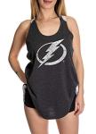 Calhoun NHL Ladies Flowy Racerback Crochet Lace Tank Top (Tampa Bay Lightning, Medium)