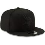 New Era NFL 9FIFTY Black On Black Adjustable Snapback Hat Cap One Size Fits All (Minnesota Vikings)