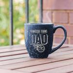 Rico Industries NFL Football Tennessee Titans Dad Navy 16 oz Team Color Laser Engraved Speckled Ceramic Coffee Mug