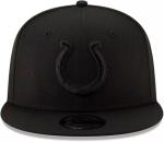 New Era NFL 9FIFTY Black On Black Adjustable Snapback Hat Cap One Size Fits All (US, Alpha, One Size, Indianapolis Colts)
