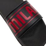 A.C. Milan Unisex Ciabatte Con Fascia Beach Home Slippers Official Product, black, 7.5-8