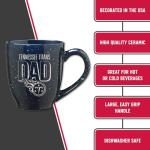 Rico Industries NFL Football Tennessee Titans Dad Navy 16 oz Team Color Laser Engraved Speckled Ceramic Coffee Mug