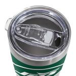 Rico Industries NFL Football New York Jets 20oz Stainless Steel Tumbler with Lid - Great For Coffee, Tea, Water or Cocktails