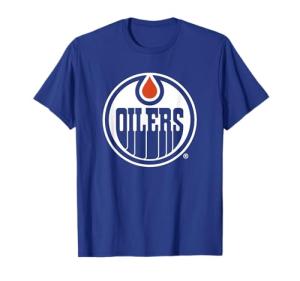 Edmonton Oilers Icon Royal Blue Officially Licensed T-Shirt