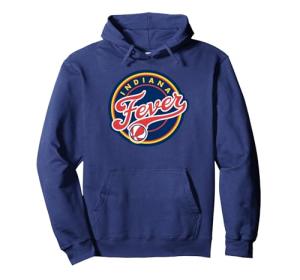 WNBA Indiana Fever Fan Base Pullover Hoodie, Adult Unisex, Navy Blue, Small
