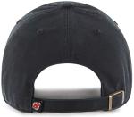 47 NHL Team Color Alternate Primary Logo Clean Up Adjustable Cap Dad Hat, Adult One Size Fits All - New Jersey Devils Black