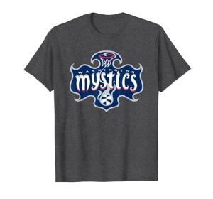 WNBA Washington Mystics Logo T-Shirt, Men, Dark Heather Grey, X-Large