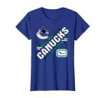 Vancouver Canucks Force Blue Officially Licensed T-Shirt, Women, Royal Blue, Small