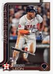 Houston Astros 2025 Topps Complete Mint Hand Collated 21 Card Team Set with Jose Altuve, Yordan Alvarez, Justin Verlander and Rookie Cards of Pedro León, Shay Whitcomb and Zach Dezenzo Plus