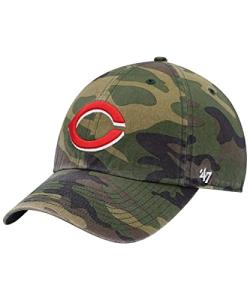 47 MLB Camo Clean Up Adjustable Hat, Adult One Size Fits All (as1, Alpha, one_Size, Cincinnati Reds Camo)