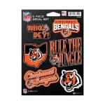 Rico Industries NFL Football Cincinnati Bengals 6-Piece Decal Set