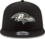 New Era NFL 9FIFTY Black/White Adjustable Snapback Hat Cap One Size Fits All (Baltimore Ravens)