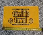 Microfiber Steelers Hand Towel- Super Absorbent Microfiber-Terrible Towel Style- 11inches by 18inches-Pittsburgh Colors Black and Yellow-