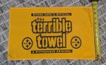 Microfiber Steelers Hand Towel- Super Absorbent Microfiber-Terrible Towel Style- 11inches by 18inches-Pittsburgh Colors Black and Yellow-