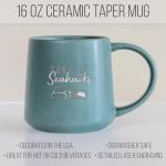 Rico Industries NFL Football Seattle Seahawks Sage 16oz Ceramic Taper Mug