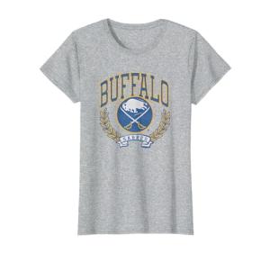 Buffalo Sabres Vintage Victory Gray Officially Licensed T-Shirt