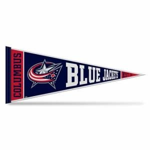 Rico Industries NHL Hockey Columbus Blue Jackets Rally 12" x 30" Felt Wall Décor Pennant - Great for Home/Bed Room/Man Cave Décor